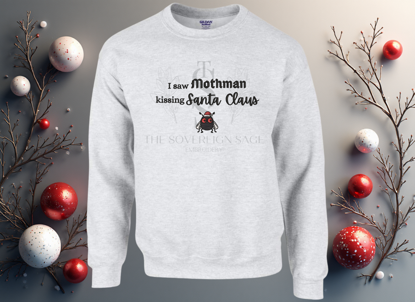 I saw Mothman kissing Santa Claus