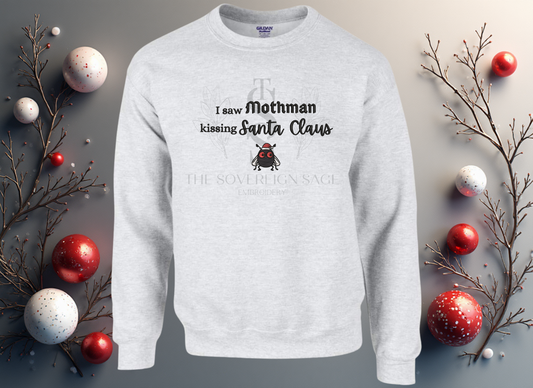 I saw Mothman kissing Santa Claus