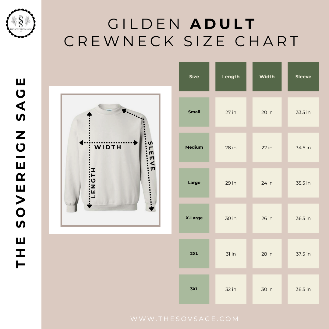 Adult Triple Initial Monogram Crewneck